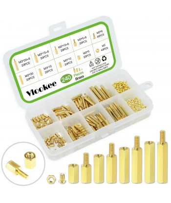 Vlookee 240 Pcs Hex Spacer...