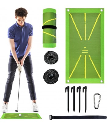 Golf mat with traceable...